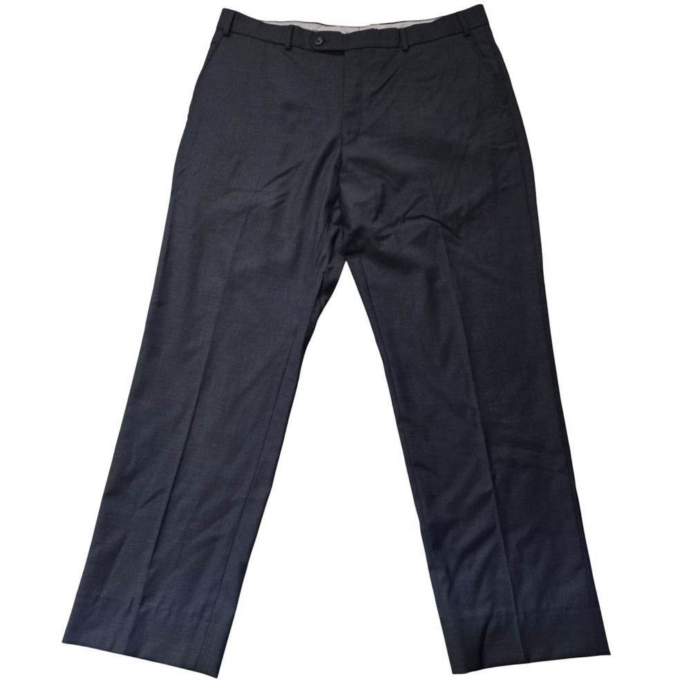 Ballin Pants Mens 40 Blue Dress Wool Trousers Super 120s Classic Comfort-EZE‎